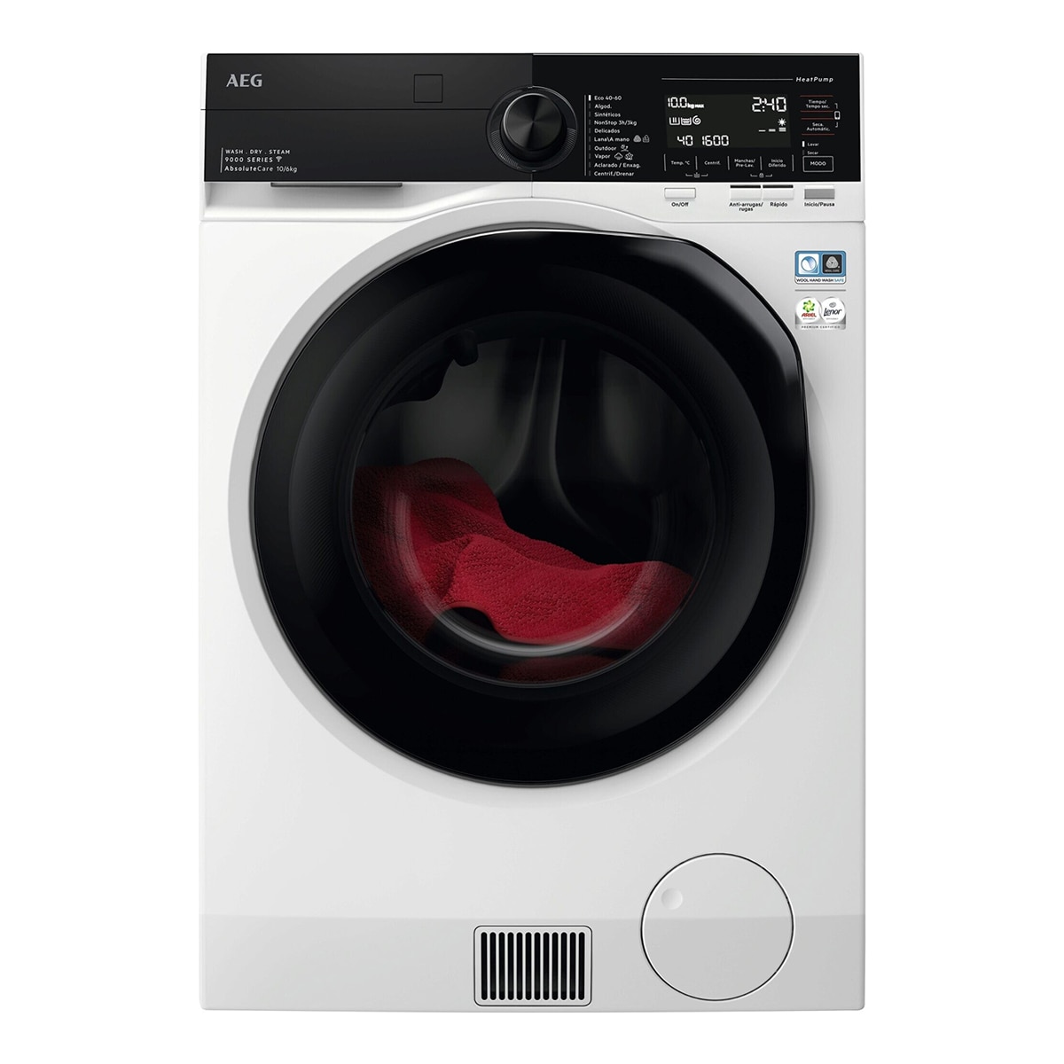 Imagem 0 de Máquina de Lavar e Secar Roupa AEG Serie 9000 LWR9816O1C AbsoluteCare de 10 Kg - Branco