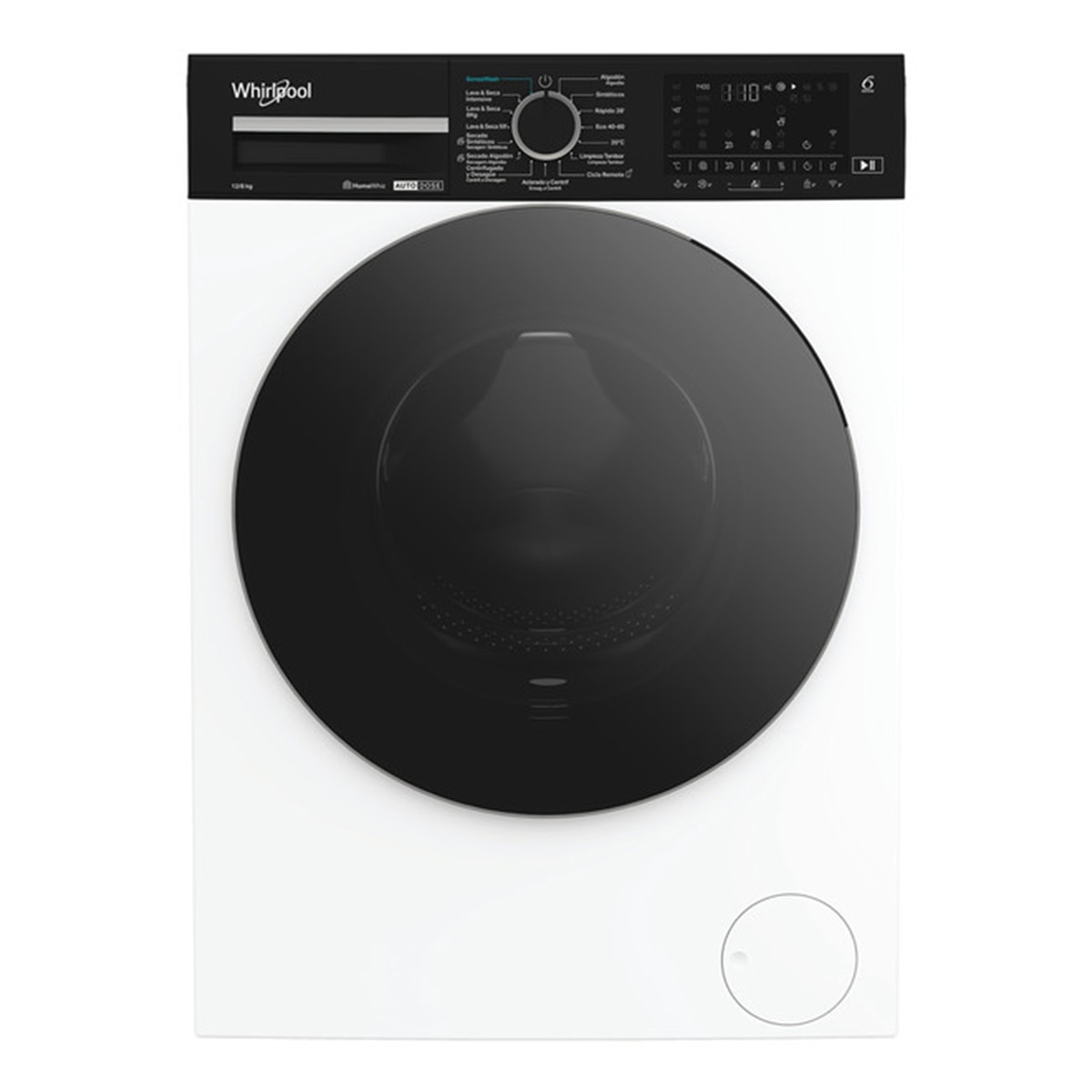 Whirlpool – Lavadora secadora Whirpool 12 Kg / 1.400 rpm con autodosificación – WPD 2836W ADS S.