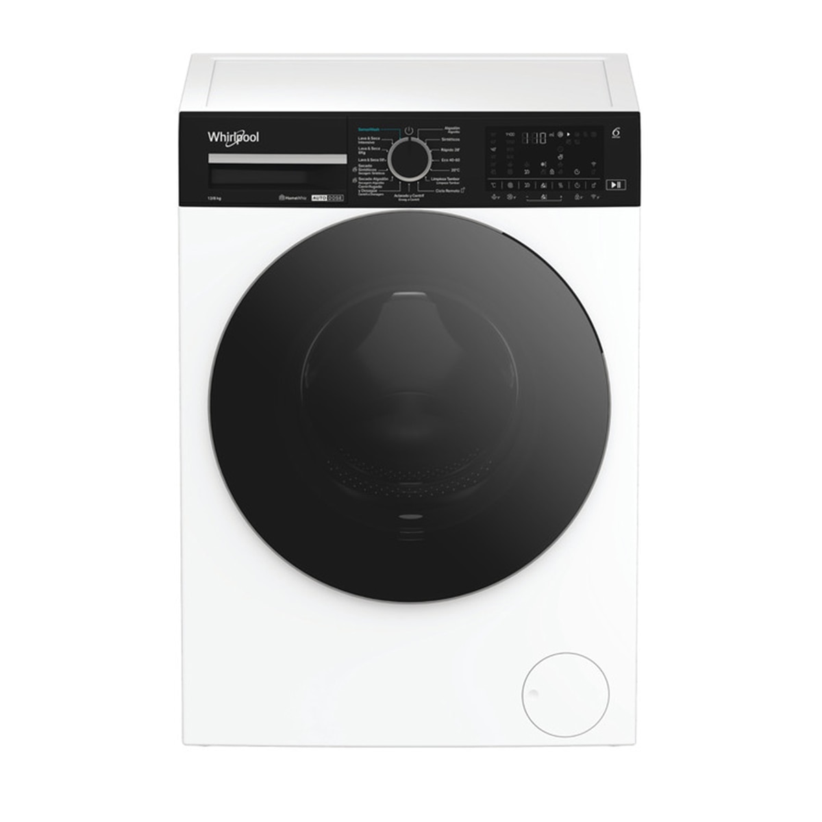 Imagen 2 de Lavadora secadora Whirpool 12 Kg / 1.400 rpm con autodosificación - WPD 2836W ADS S - Negro Negro