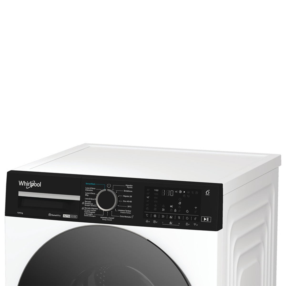 Imagen 4 de Lavadora secadora Whirpool 12 Kg / 1.400 rpm con autodosificación - WPD 2836W ADS S - Negro Negro