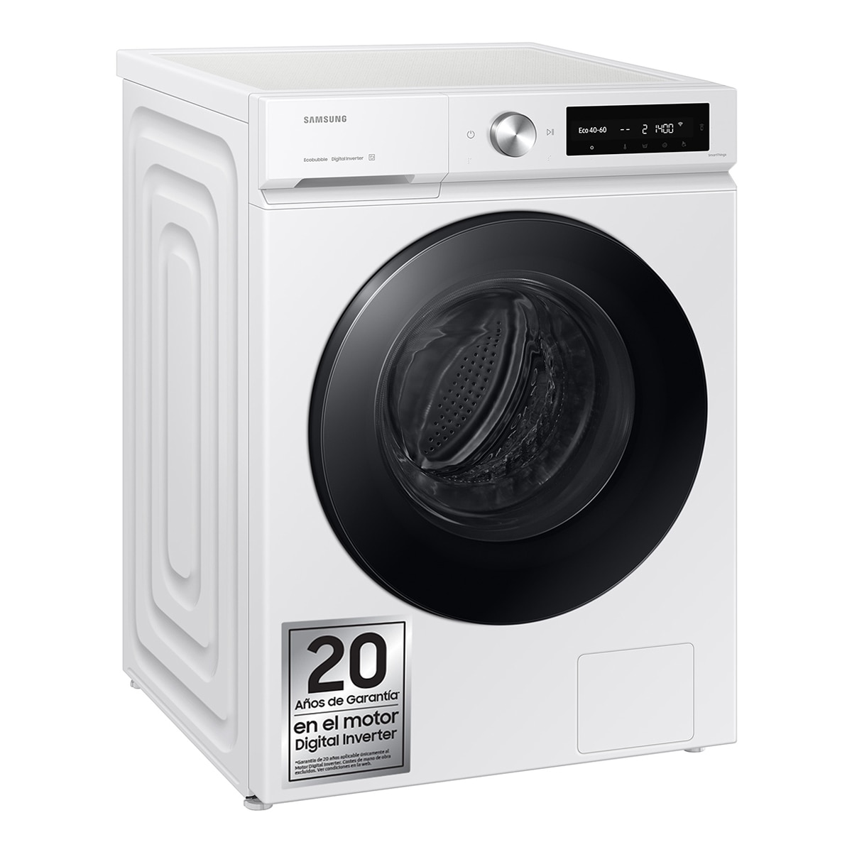 Imagen 0 de Lavadora Samsung 9kg / 1.400 rpm AI EcoBubble? Clase A Blanca -  WW90DB7U34GWU3