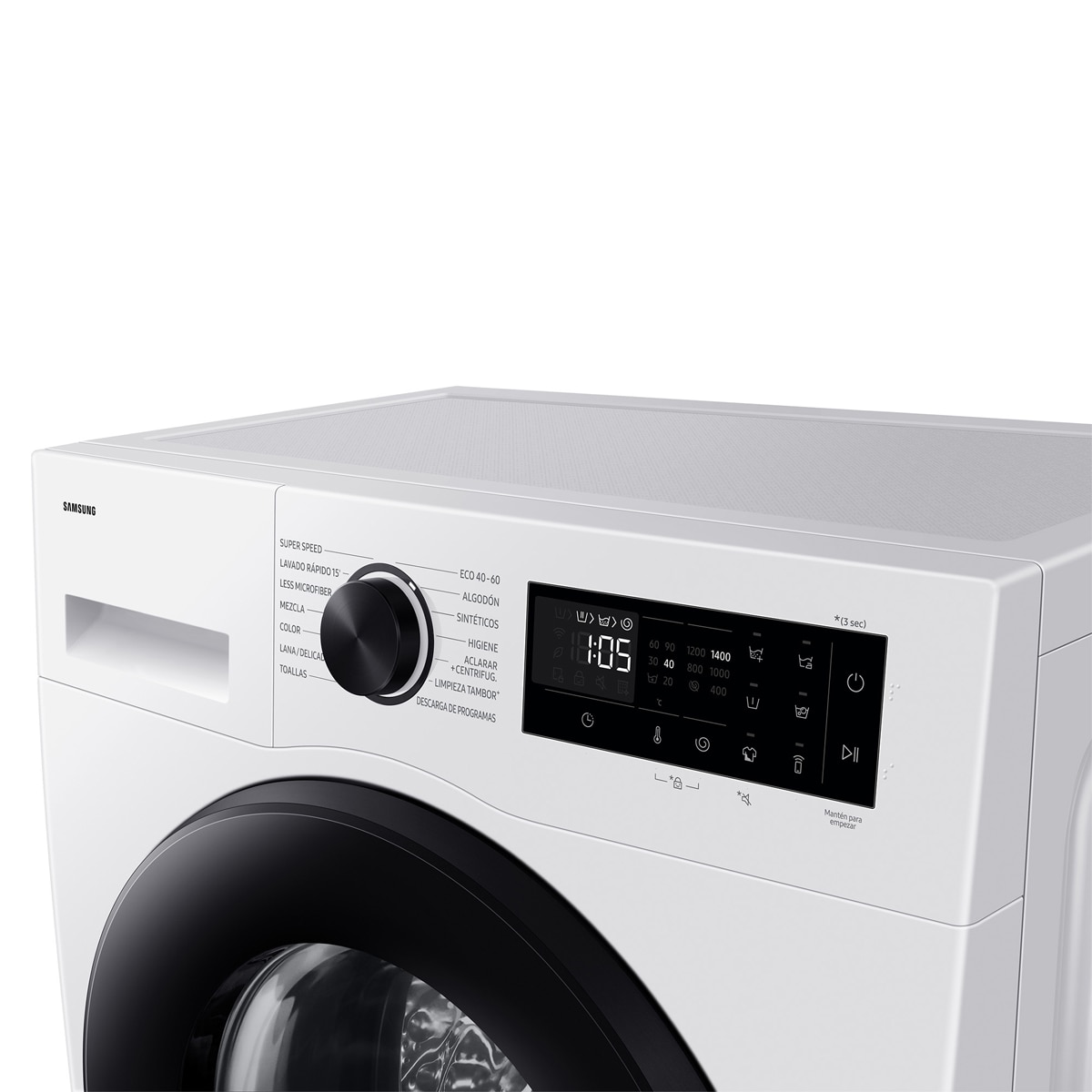 Lavadora con Fondo Reducido Samsung 9kg/1.400 rpm AI EcoBubble™ Clase A Blanca - WW90DG5G34AEEC Blanco-8