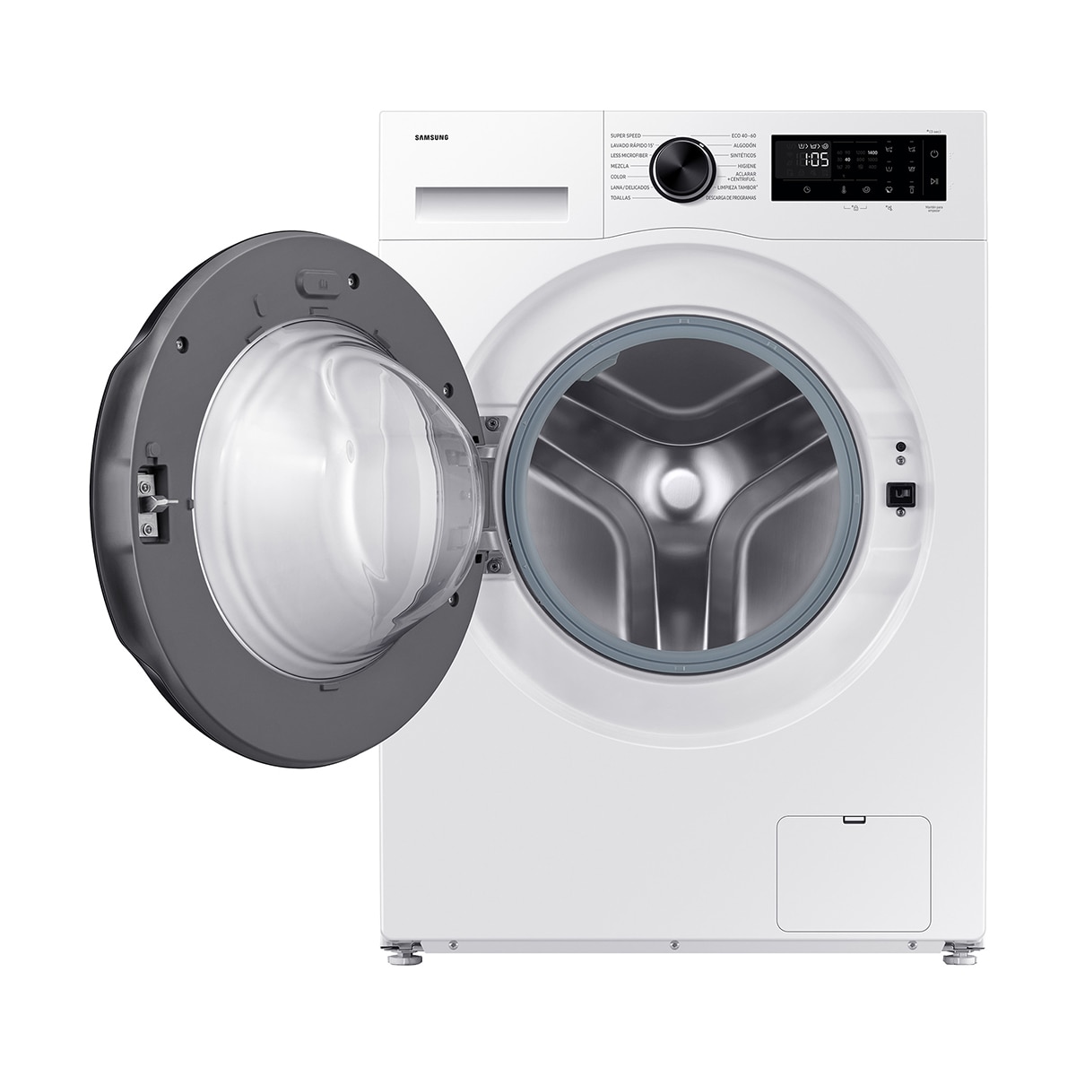 Lavadora con Fondo Reducido Samsung 9kg/1.400 rpm AI EcoBubble™ Clase A Blanca - WW90DG5G34AEEC Blanco-9