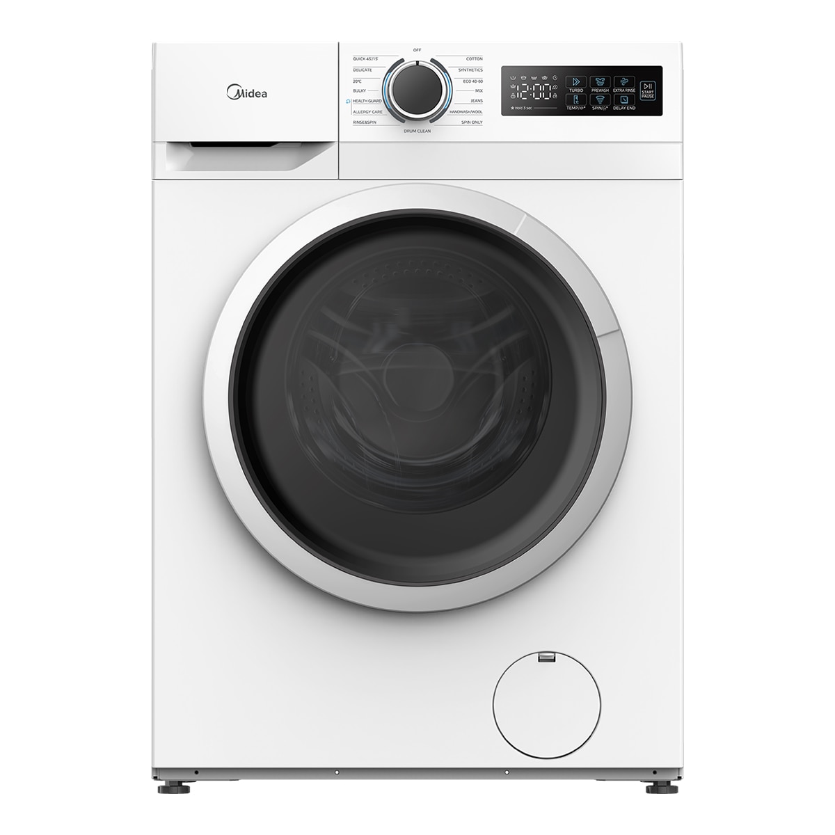 Imagem 0 de Máquina de Lavar Roupa Midea MF110W90BA10/W-ES Carga Frontal, Power Mix, de 9 Kg e 1400 rpm - Branco
