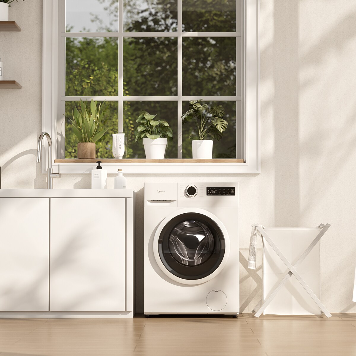 Lavadora Midea 8 Kg/1.400 rpm Power Mix - MF110W80BA10/W-ES Blanco-8