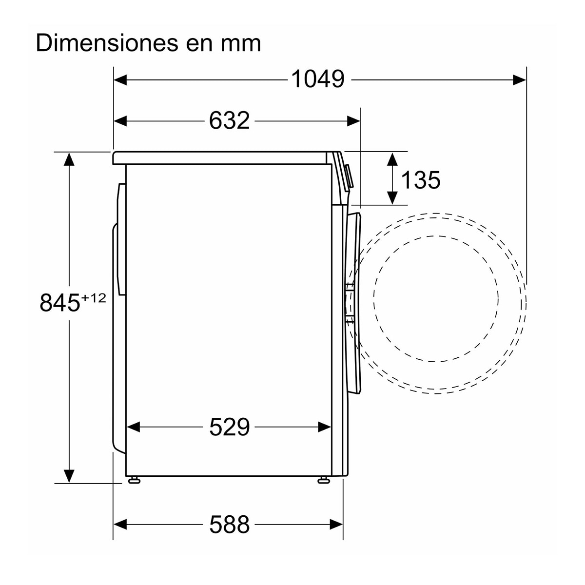 Lavadora Balay 10 kg / 1.400 rpm - 3TS3104BH Blanco-2