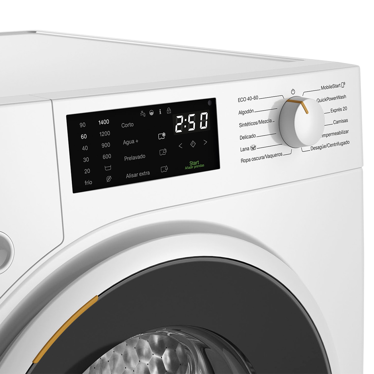 Lavadora Miele 8 kg / 1.400 rpm - WWB360WCS E LW - Blanco loto Blanco loto-3