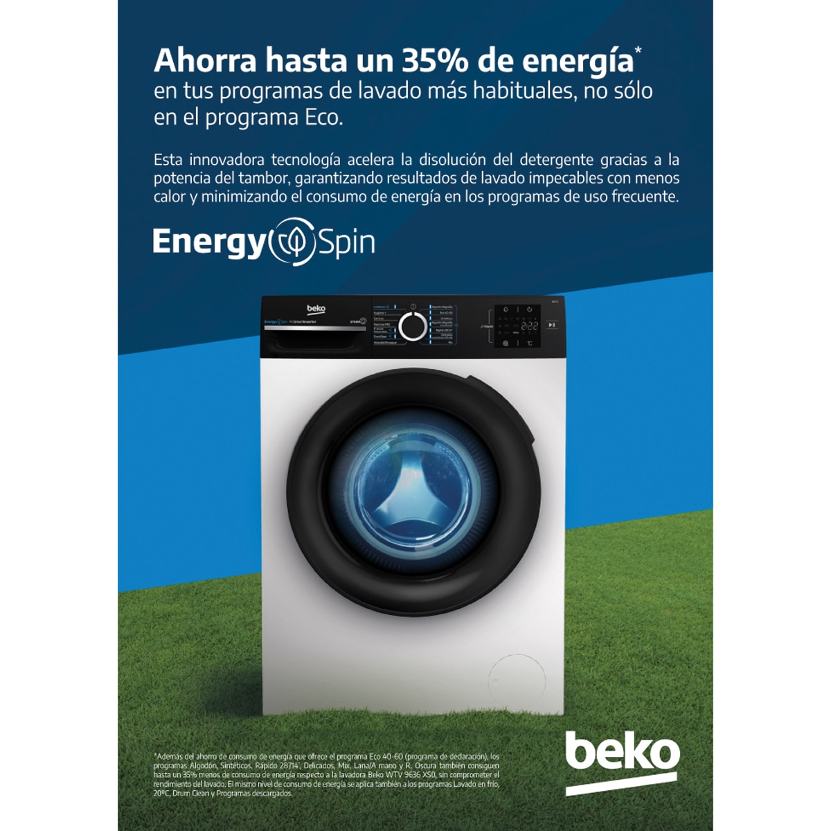 Lavadora Beko 9 Kg / 1.400 rmp - VBM3WFT39413WA Blanco-8