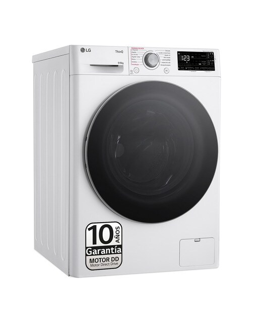 Lavadora secadora LG 9 kg / 1.400 rpm - F4DR5509A1W - Blanco Blanco-1