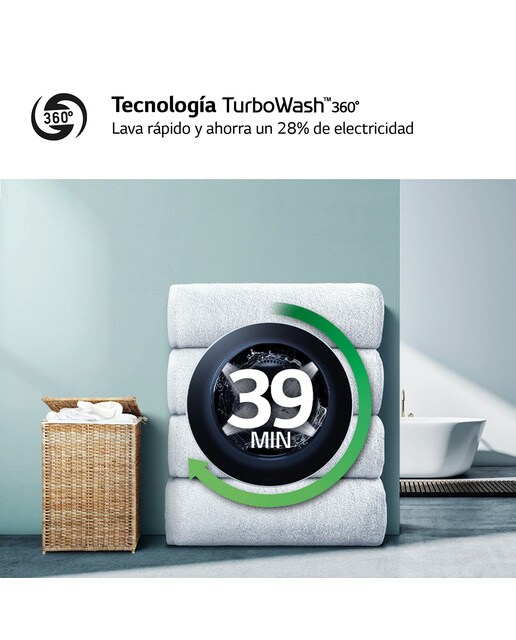 Lavadora secadora LG 9 kg / 1.400 rpm - F4DR5509A1W - Blanco Blanco-6