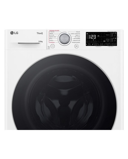Lavadora secadora LG 9 kg / 1.400 rpm - F4DR5509A1W - Blanco Blanco-13