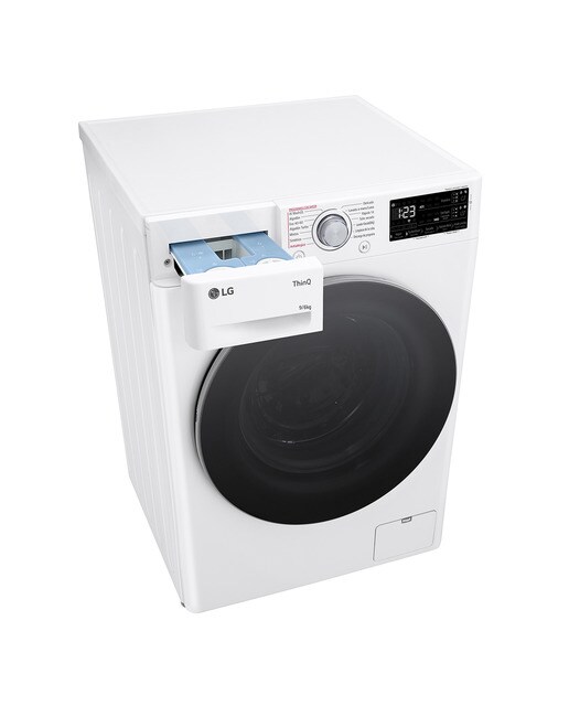 Lavadora secadora LG 9 kg / 1.400 rpm - F4DR5509A1W - Blanco Blanco-14