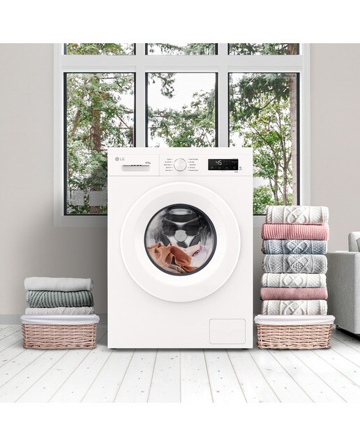Lavadora secadora LG 8 kg / 1.400 rpm - W4X1085NWH Blanco-12