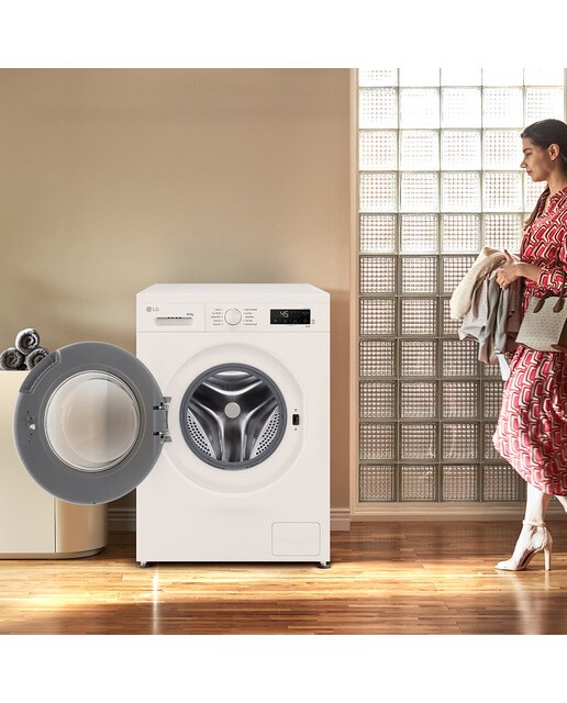 Lavadora secadora LG 8 kg / 1.400 rpm - W4X1085NWH Blanco-13
