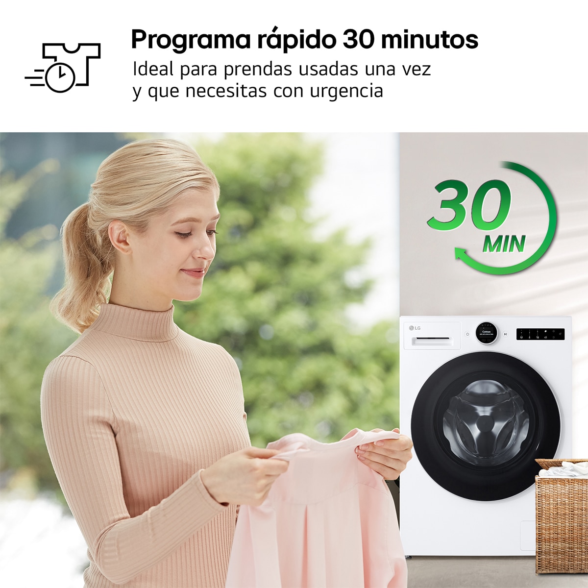 Lavadora LG 11kg / 1400rpm, Serie 750 - F4X7511TWS Blanco-14