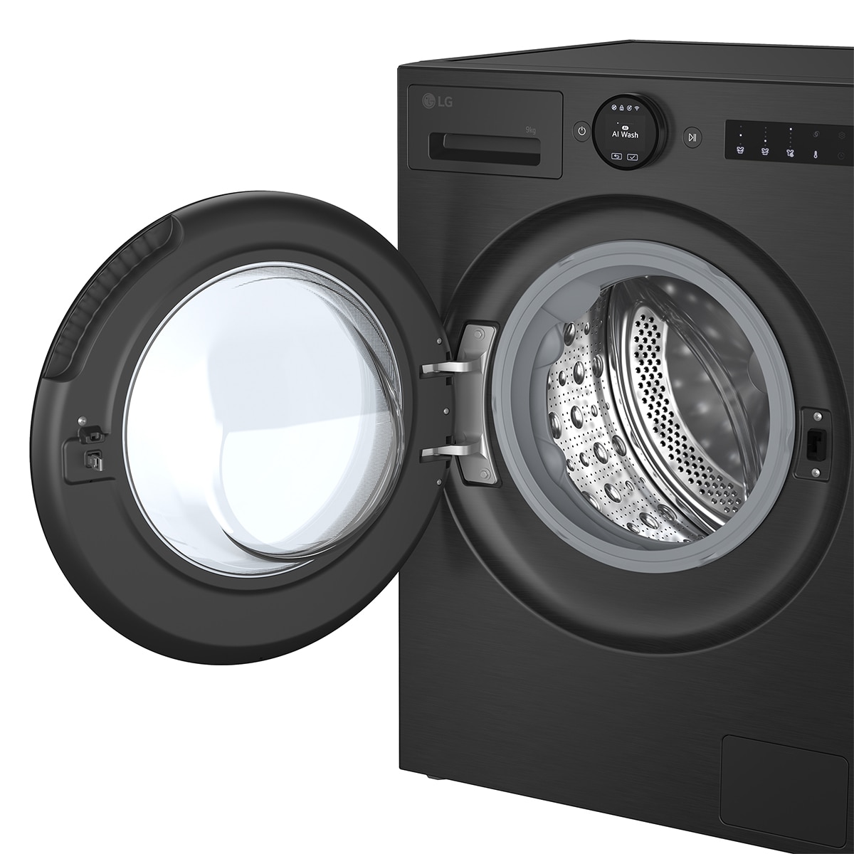 Lavadora LG, Inteligente, AI Direct Drive, TurboWash 360º, 9kg / 1.400rpm, Serie 700 - F4X7009TBB Negro mate-14