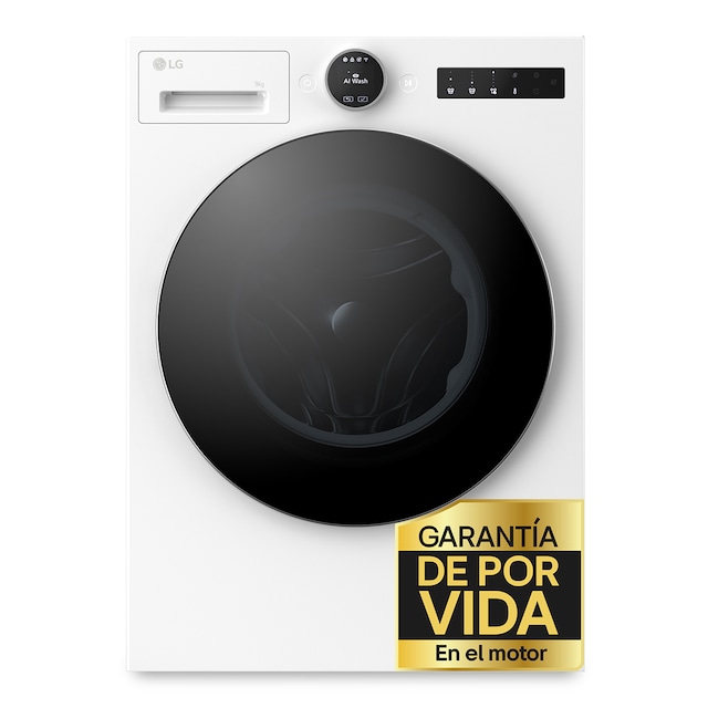 Lavadora LG, Inteligente, AI Direct Drive, TurboWash 360º, 9kg / 1.400rpm, Serie 700 - F4X7009TWS