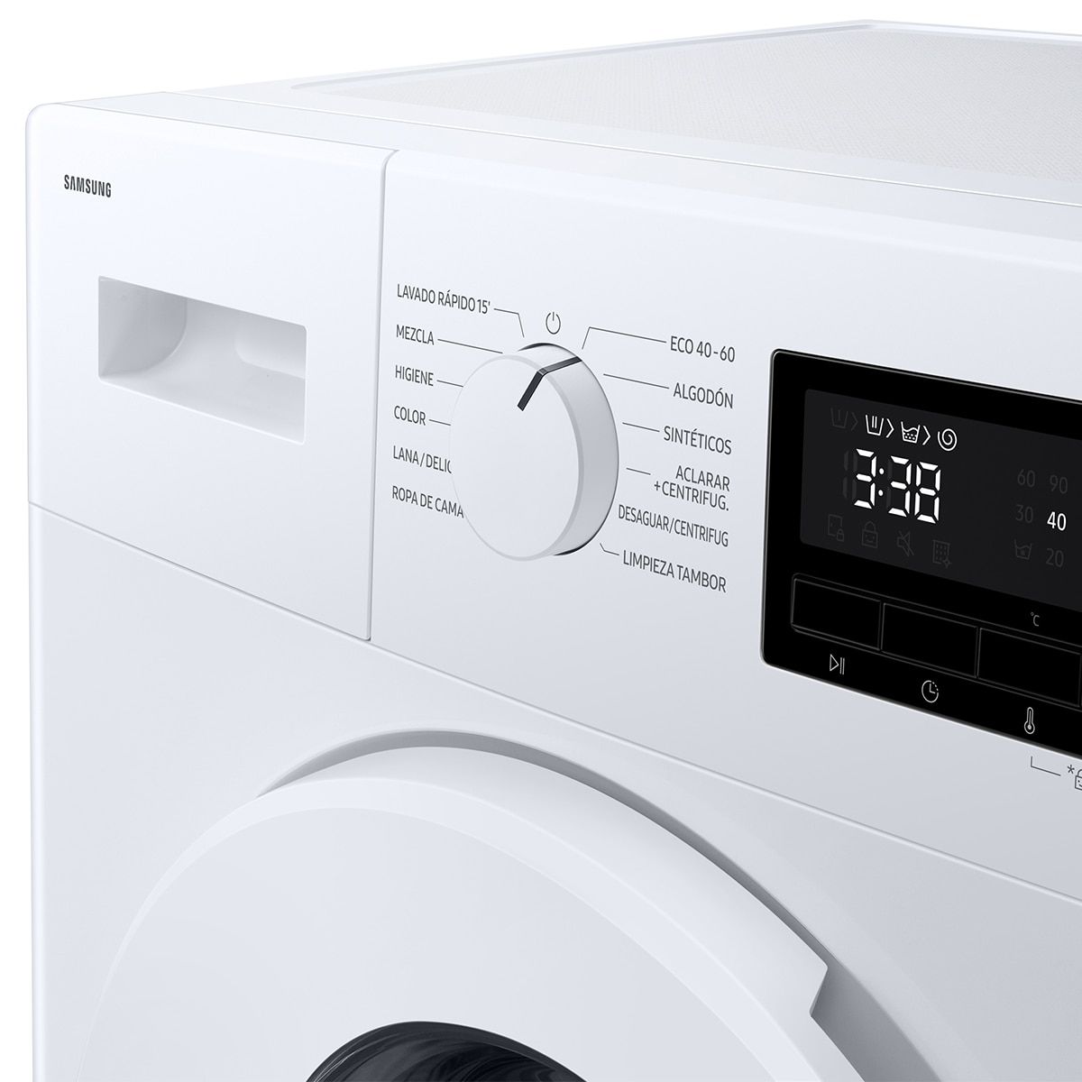 Lavadora Samsung 8Kg / 1.400 rpm Motor Digital Inverter - WW80FG3M05TWEC Blanco-8