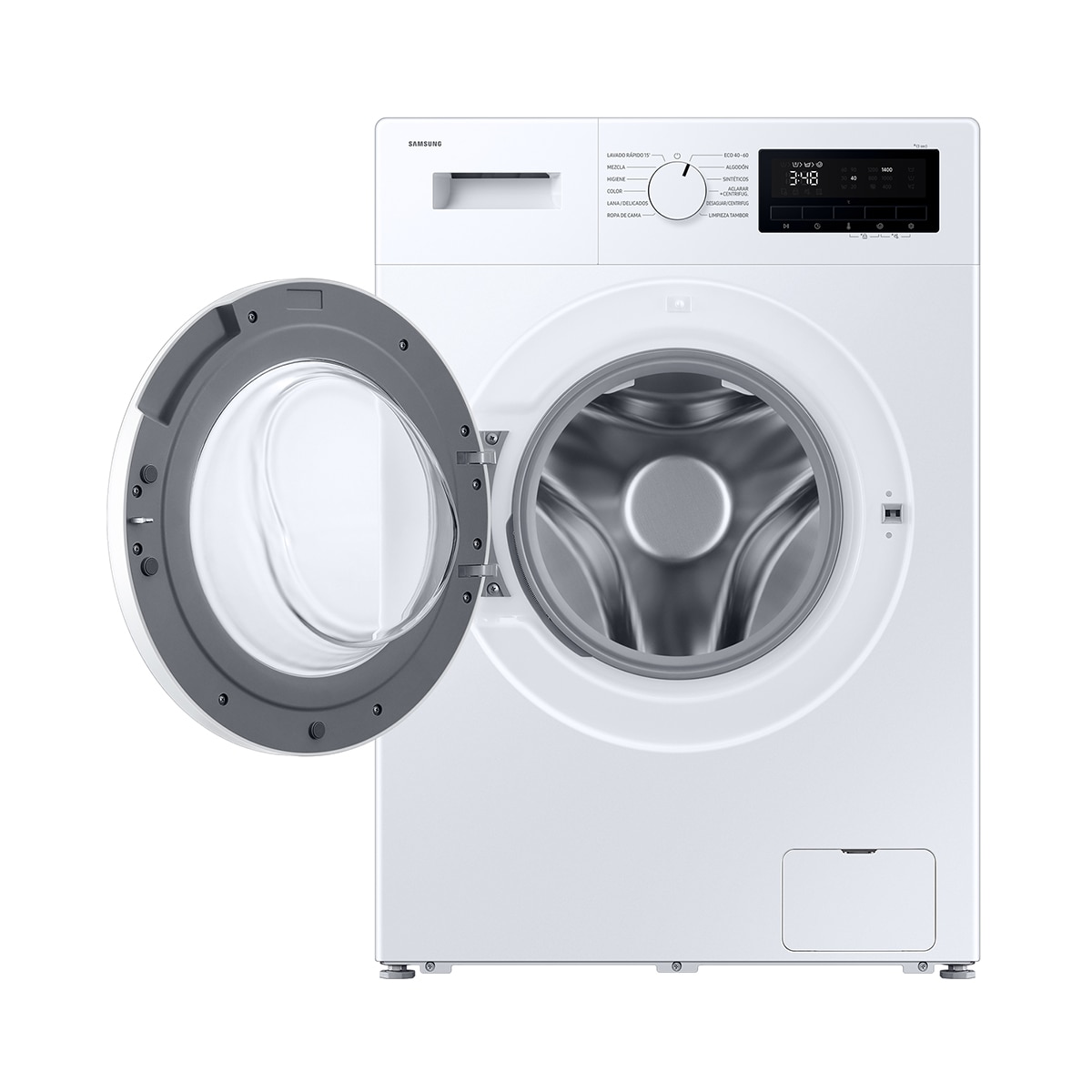 Lavadora Samsung 9Kg / 1.400 rpm Motor Digital Inverter - WW90FG3M05TWEC - Blanco Blanco-12