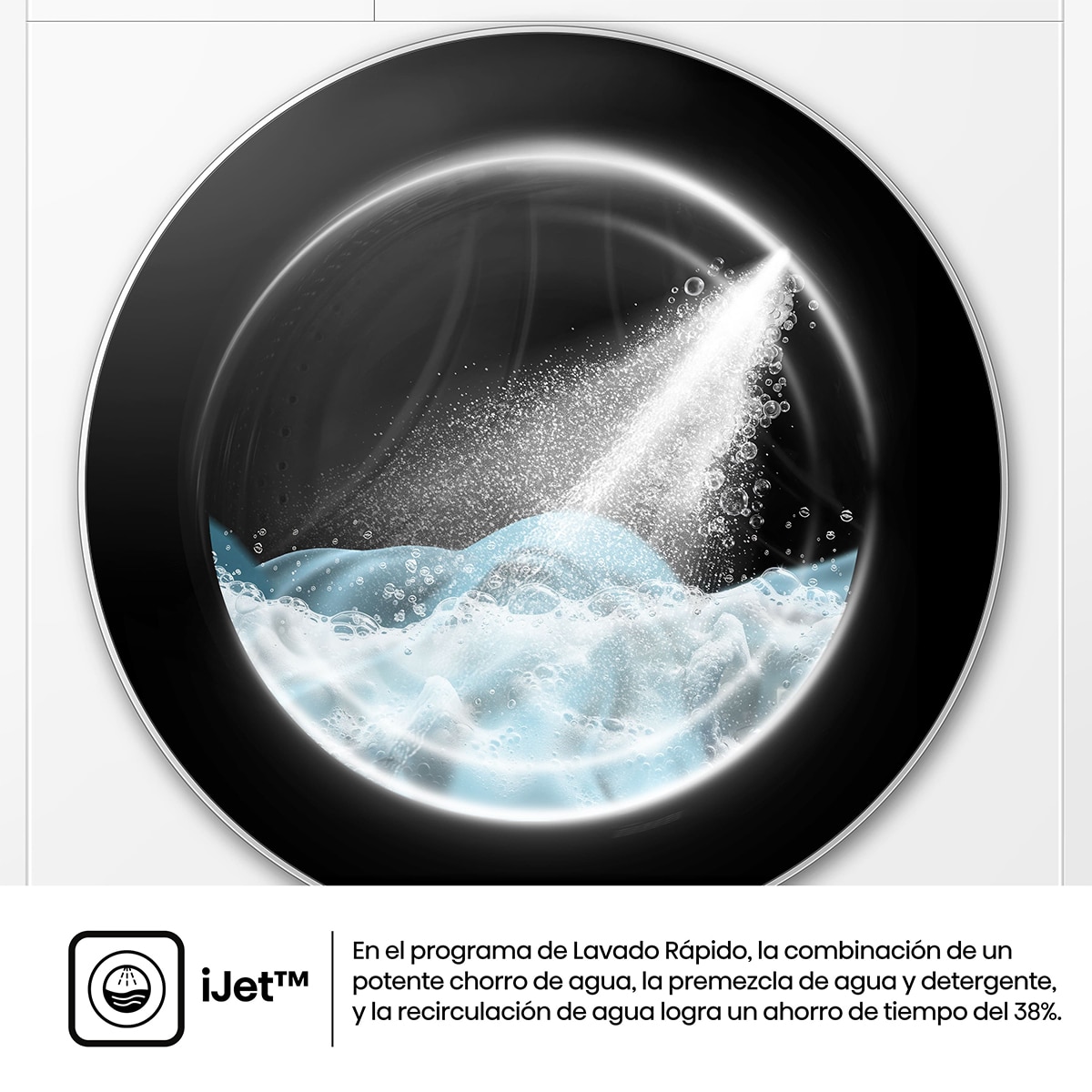 Imagen 8 de Lavadora secadora Hisense 12 kg/1.400 rpm, Función vapor - WD5i1245BWR - Blanco Blanco