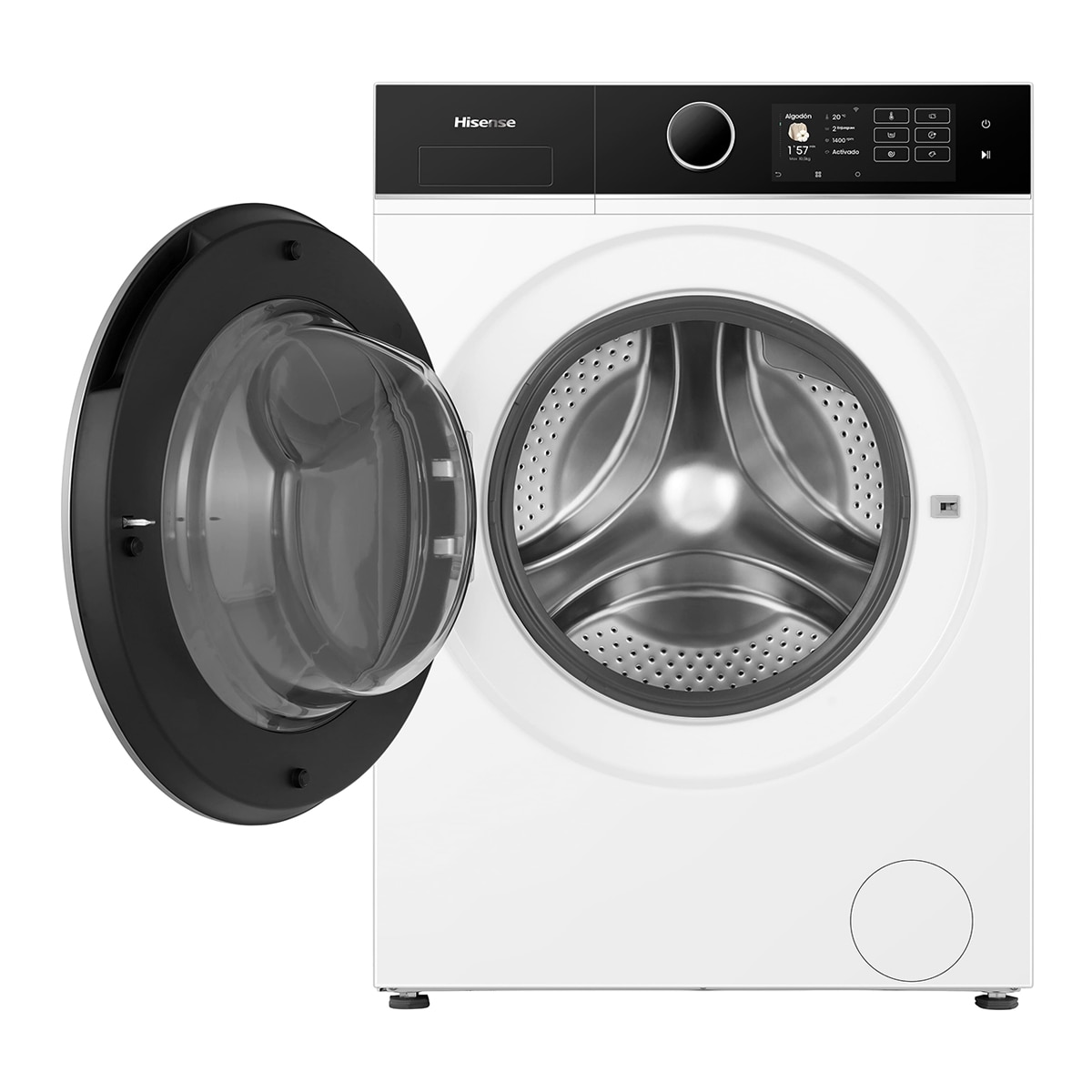 Lavadora Hisense 10,5 Kg/1.400 rpm, Función vapor - WF5i1045BWQ Blanco-12