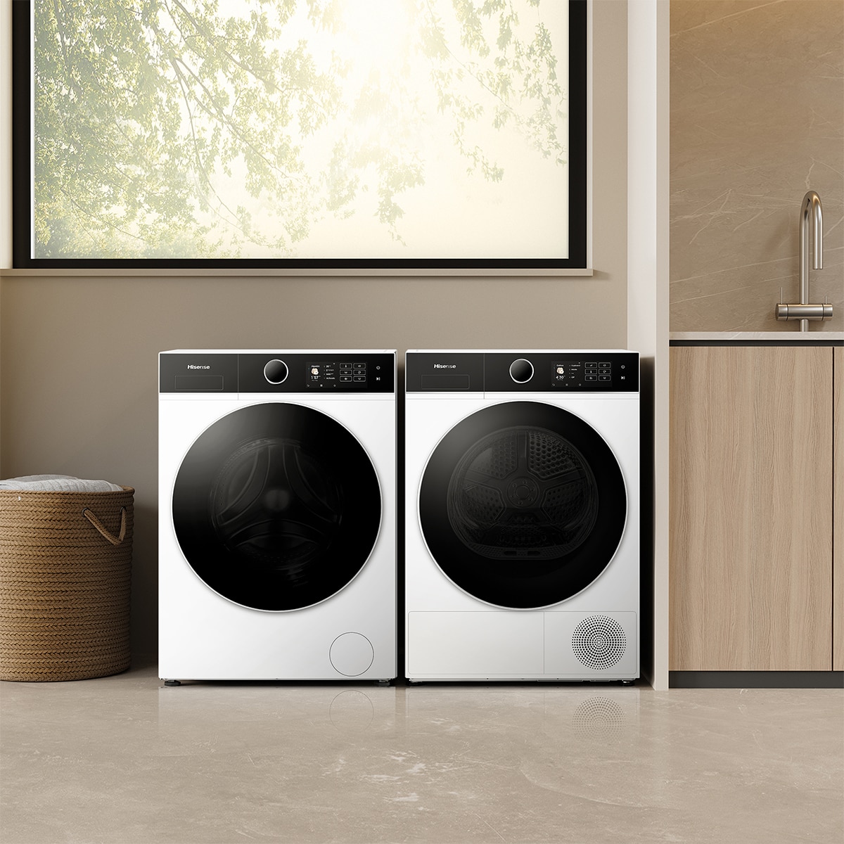 Lavadora Hisense 8 kg/1.400 rpm, Función Vapor - WF5I8043BWF Blanco-14