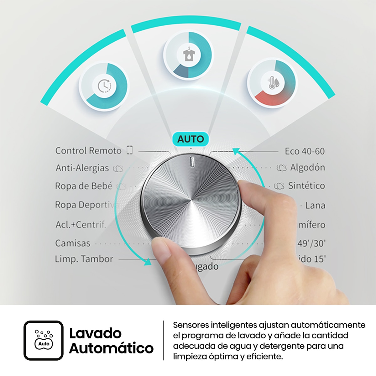 Lavadora Hisense 10 Kg/1.400 rpm, Función Vapor - WF3S1043BW1 Blanco-9