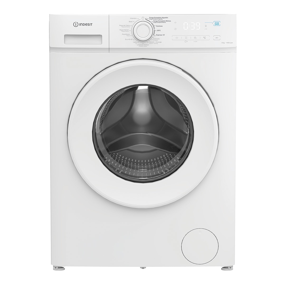 Lavadora Indesit 8 kg / 1.400 rpm - IMA 864 MY TIME SPT Blanco-1