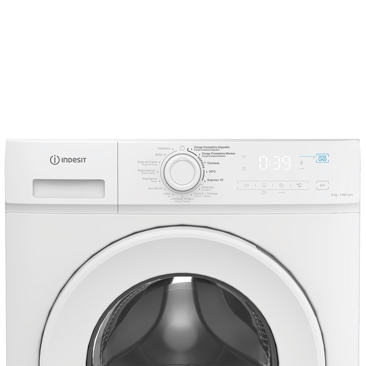 Lavadora Indesit 8 kg / 1.400 rpm - IMA 864 MY TIME SPT Blanco-4