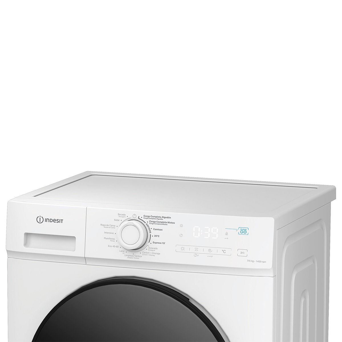 Lavadora secadora Indesit 7 kg / 1.400 rpm - IDMA 75624 MY TIME SPT Blanco-3