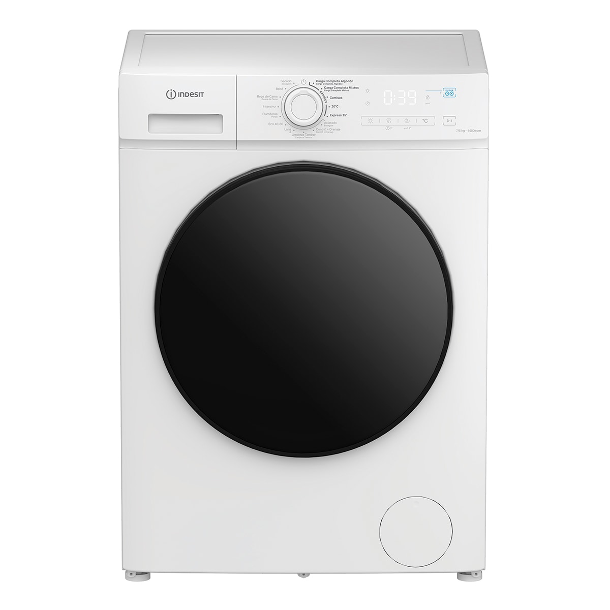 Lavadora secadora Indesit 7 kg / 1.400 rpm - IDMA 75624 MY TIME SPT Blanco-5
