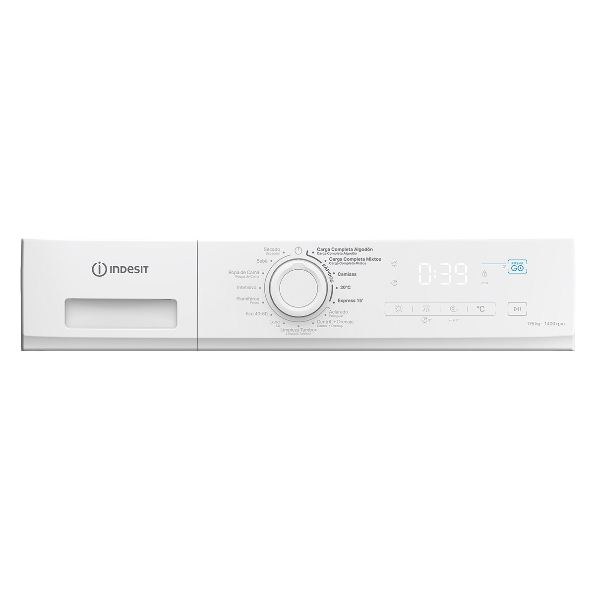 Lavadora secadora Indesit 7 kg / 1.400 rpm - IDMA 75624 MY TIME SPT Blanco-7