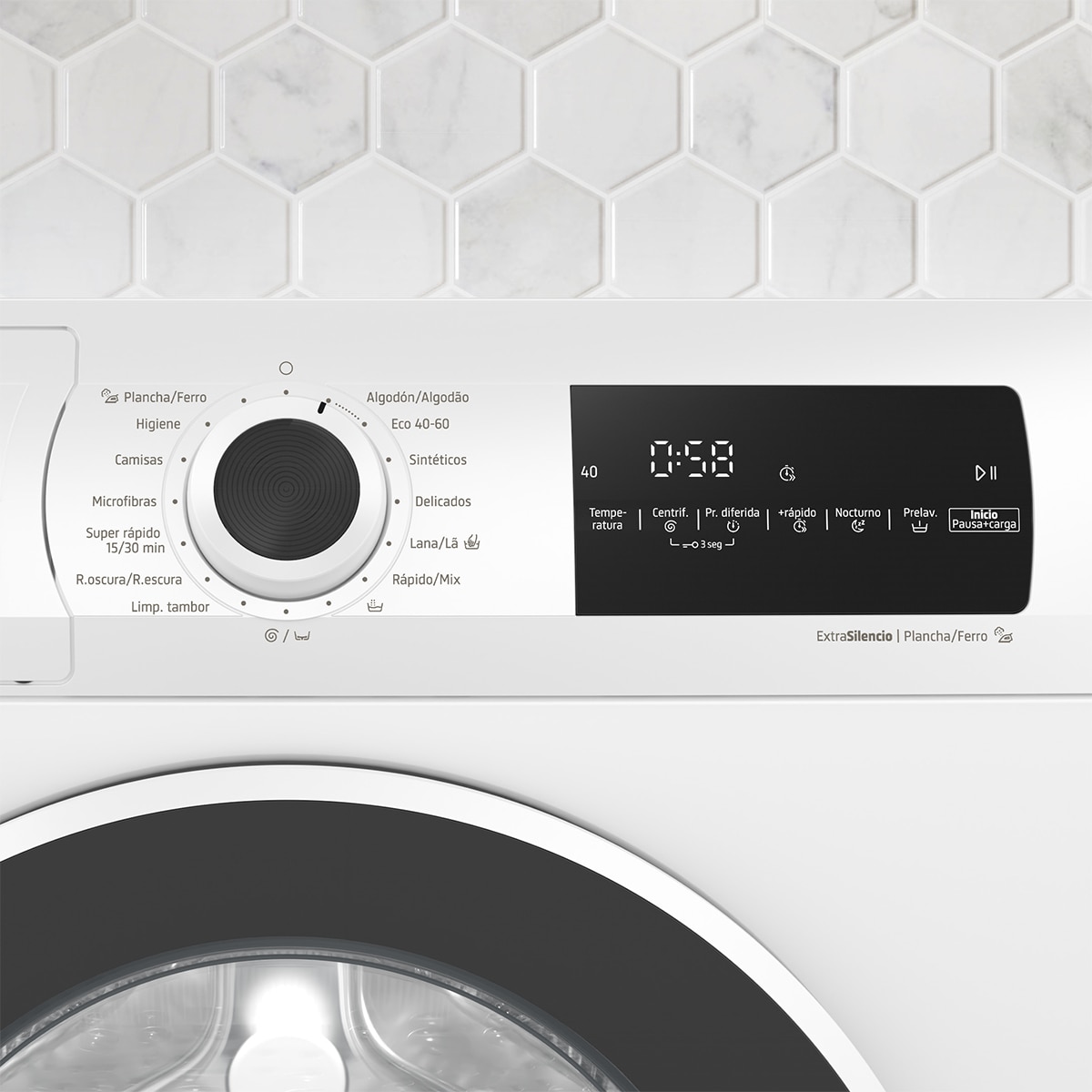 Lavadora Balay 8 Kg / 1.200 rpm, Programa Plancha, ExtraSilencio - 3TS382B Blanco-4