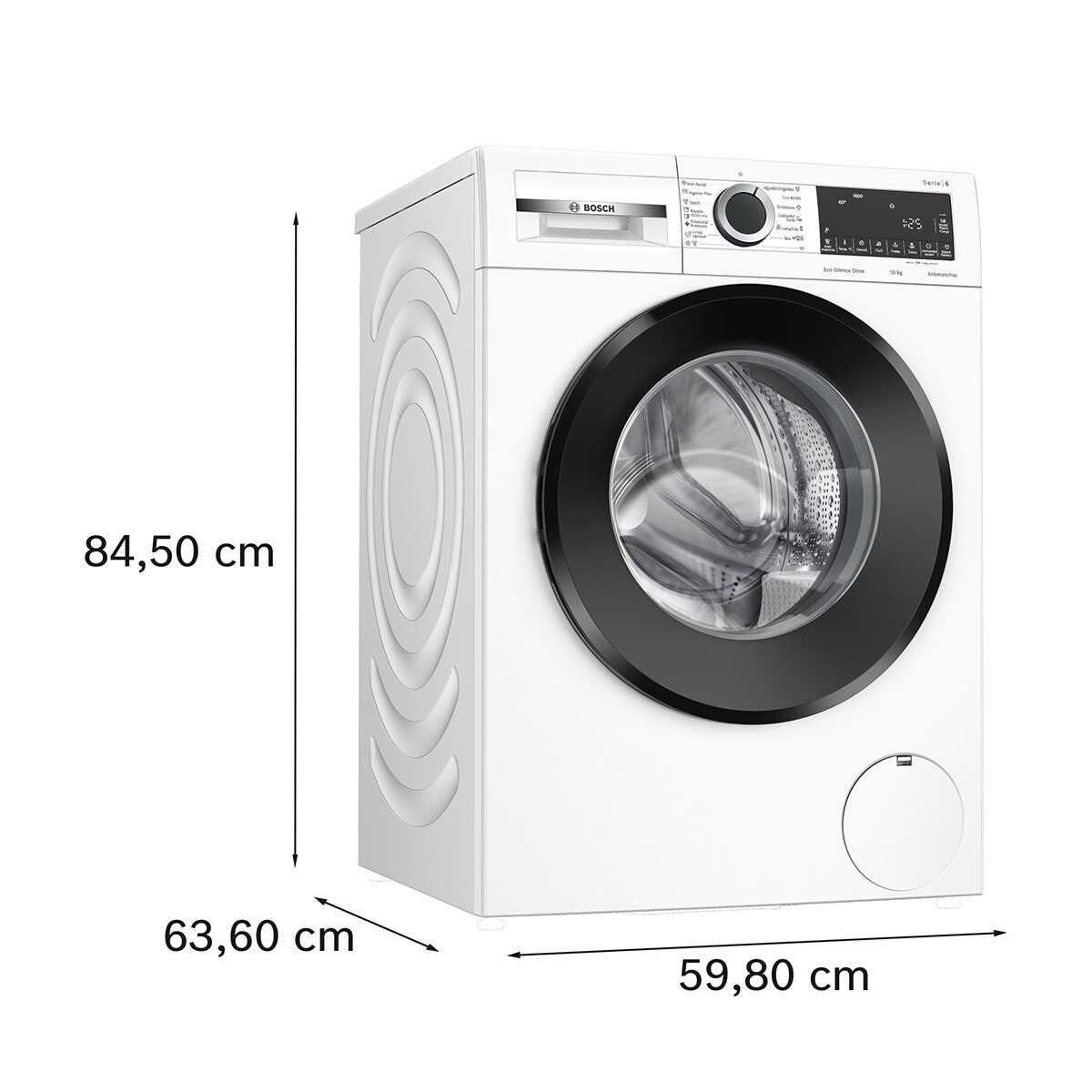 Lavadora Bosch 10 kg / 1.600 rpm, Iron Assist - WGG256Z1ES Blanco-2