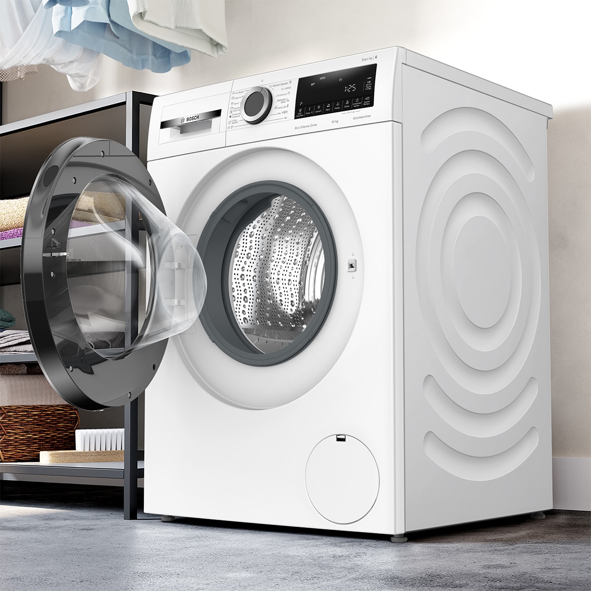 Lavadora Bosch 10 kg / 1.600 rpm, Iron Assist - WGG256Z1ES Blanco-4