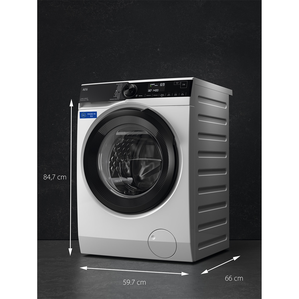 Lavadora AEG 11 kg / 1400 rpm, Serie 7000 ProSteam - LFSR7304L4BP Blanco-2
