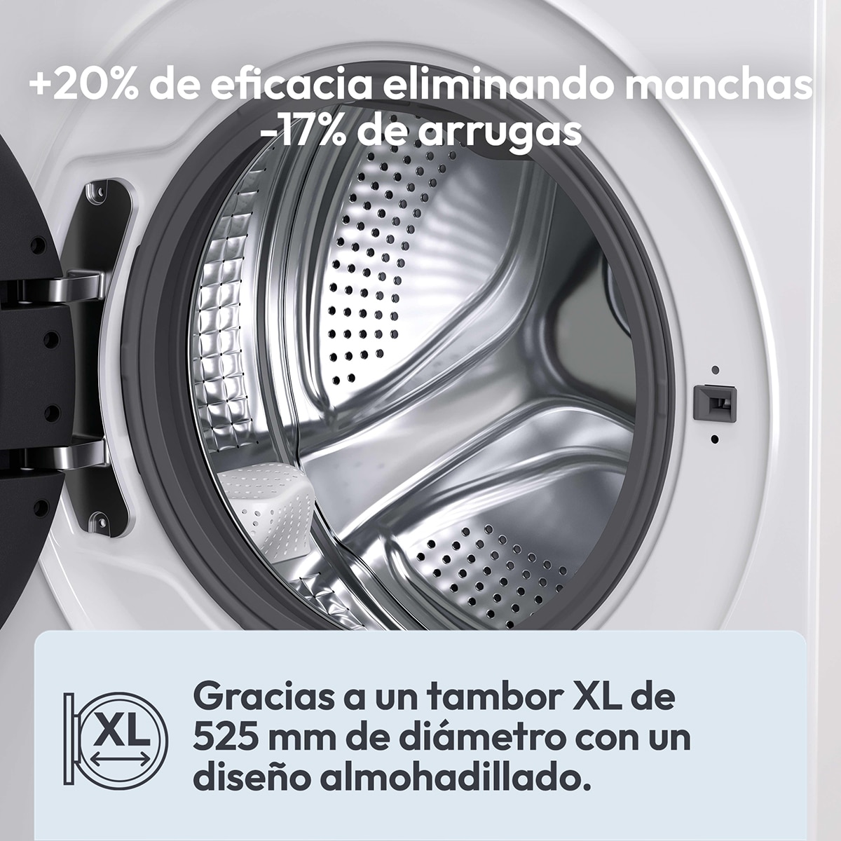 Lavadora Candy 8 kg / 1200 rpm, Motor Inverter, Prowash 500 - BR 28SBL6-S Blanco-10
