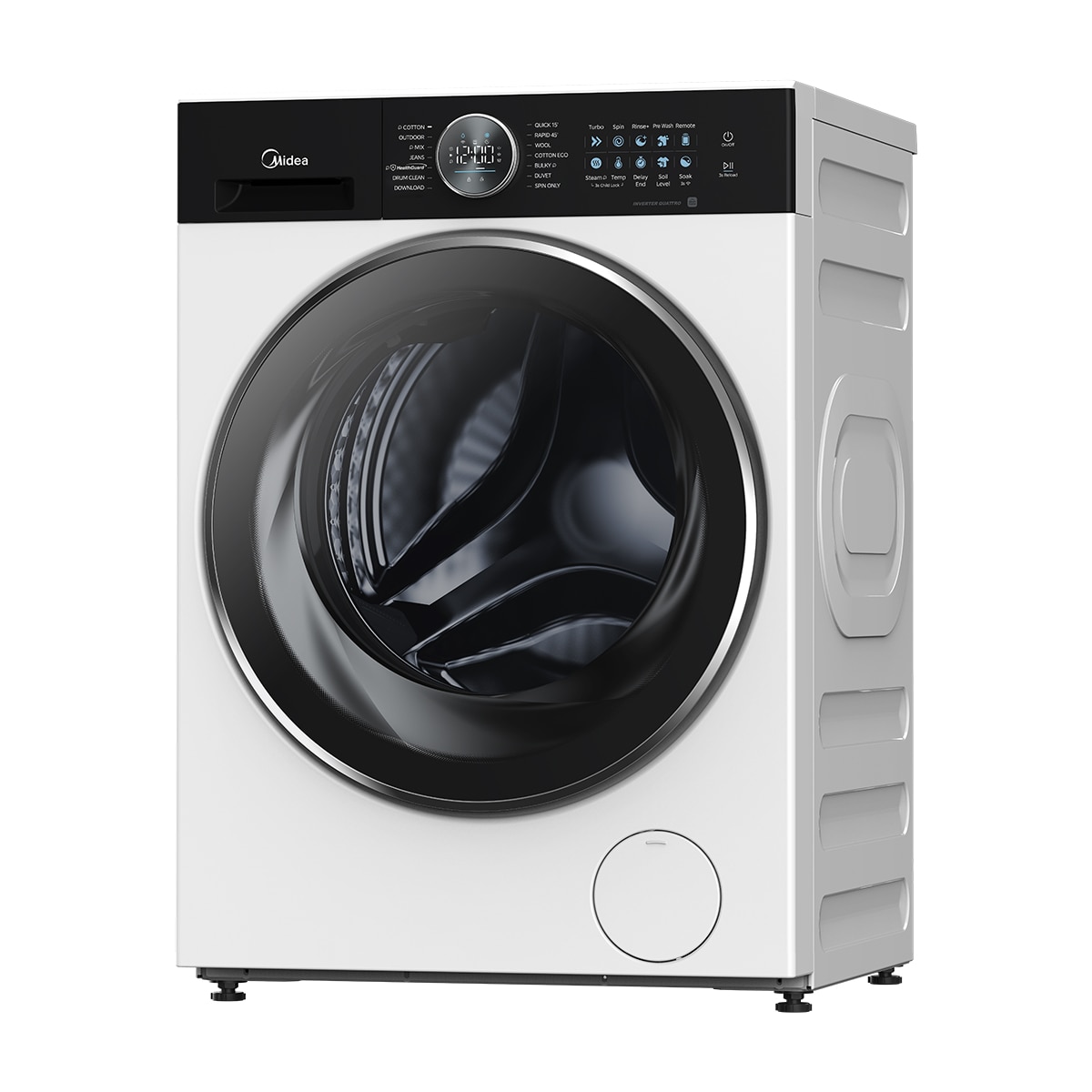 Lavadora Midea 8 Kg / 1.400 rpm, Vapor - MF210W80BA20/W-ES Blanco-3