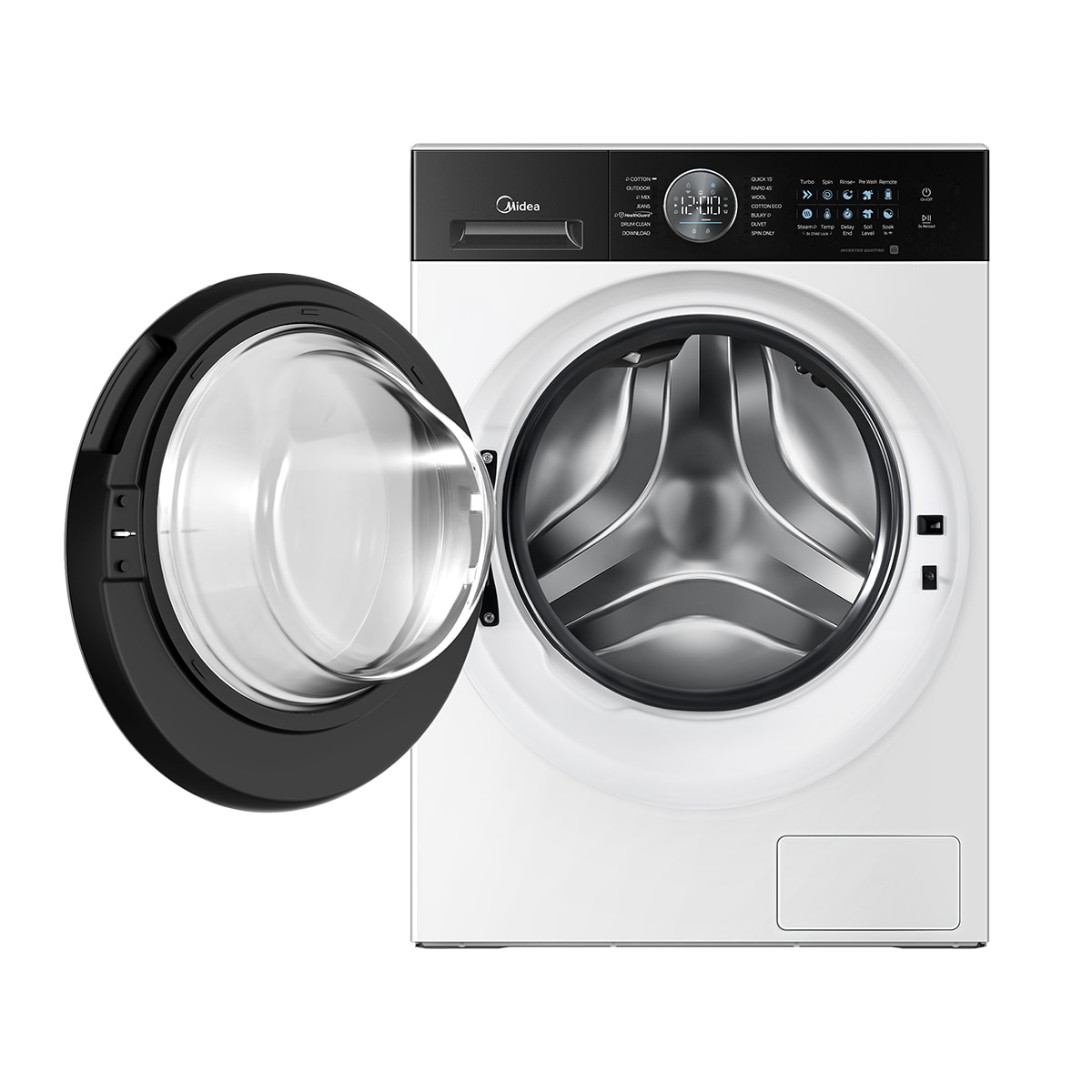 Lavadora Midea 8 Kg / 1.400 rpm, Vapor - MF210W80BA20/W-ES Blanco-4