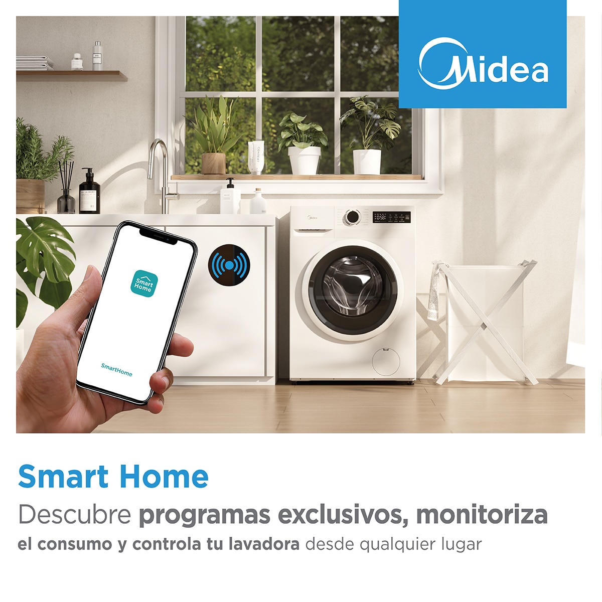 Lavadora Midea 8 Kg / 1.400 rpm, Vapor - MF210W80BA20/W-ES Blanco-9