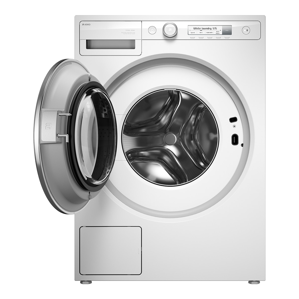 Lavadora Asko 10,5 Kg /1.600 rpm, 4 Amortiguadores, Dosificación Automática - W31056RLW Blanco-4