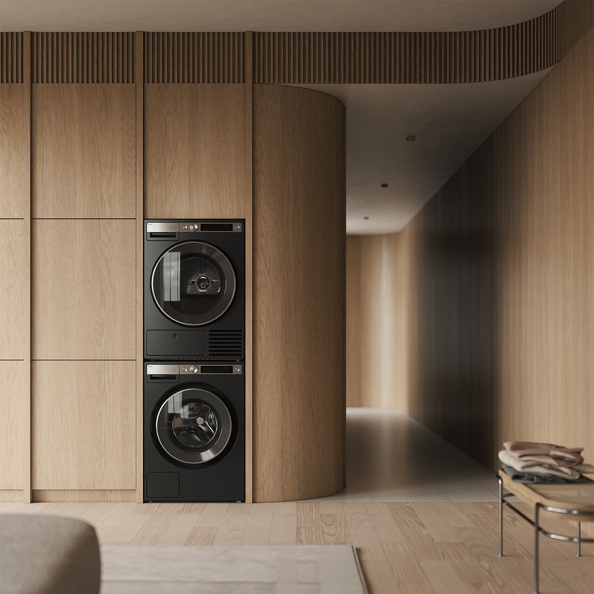 Lavadora Asko 9 Kg / 1.600 rpm, 4 Amortiguadores, Dosificación Automática - W5096RG Negro / Grafito-6