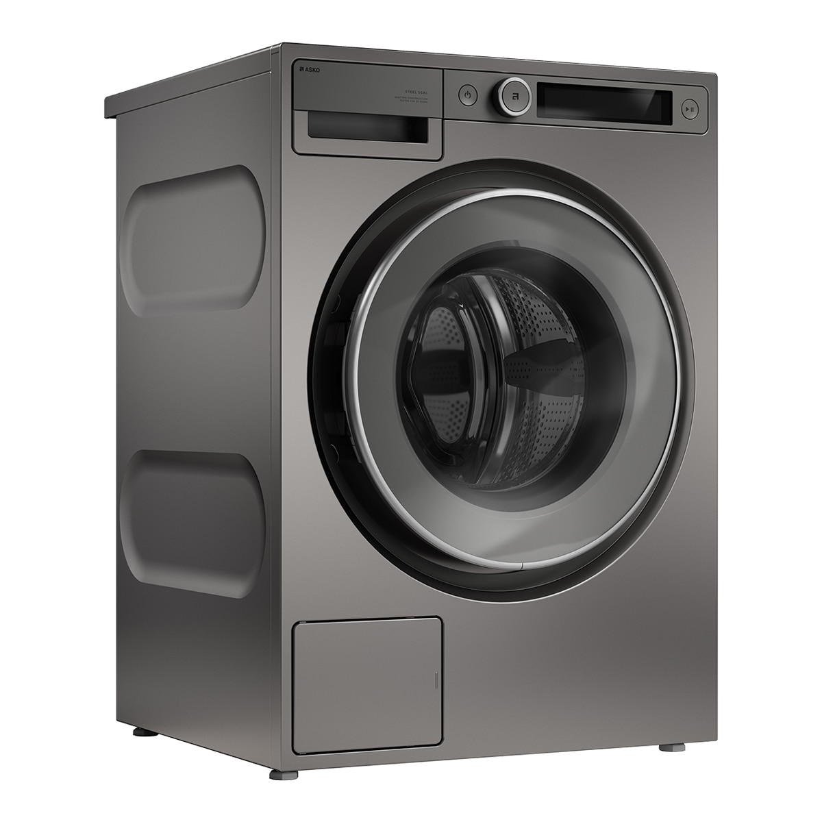 Lavadora Asko 9 Kg / 1.600 rpm, 4 Amortiguadores, Dosificación Automática - W5096RT Titanio-4