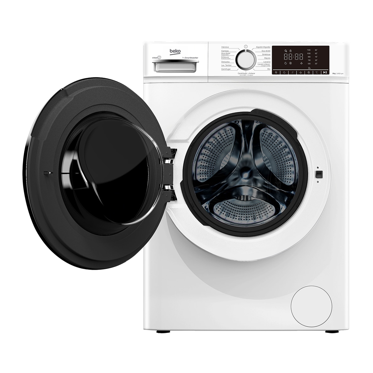 Lavadora Beko 8 Kg / 1400 rpm, función Vapor - B1XW864WSPT Blanco-2