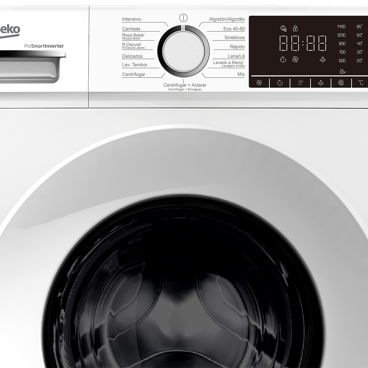 Lavadora Beko 8 Kg / 1400 rpm, función Vapor - B1XW864WSPT Blanco-3