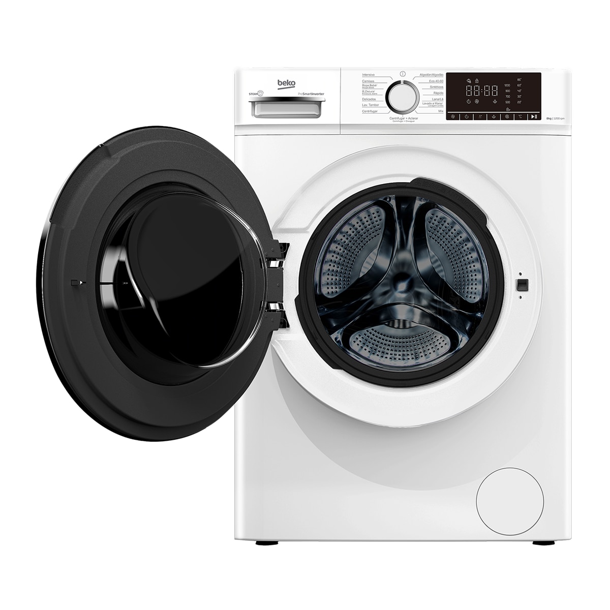 Lavadora Beko 8 Kg / 1200 rpm, función Vapor - B1XW862WSPT Blanco-2