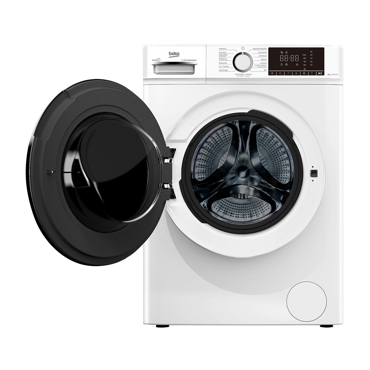 Lavadora Beko 7 Kg / 1200 rpm, función Vapor - B1XW752WSPT Blanco-2
