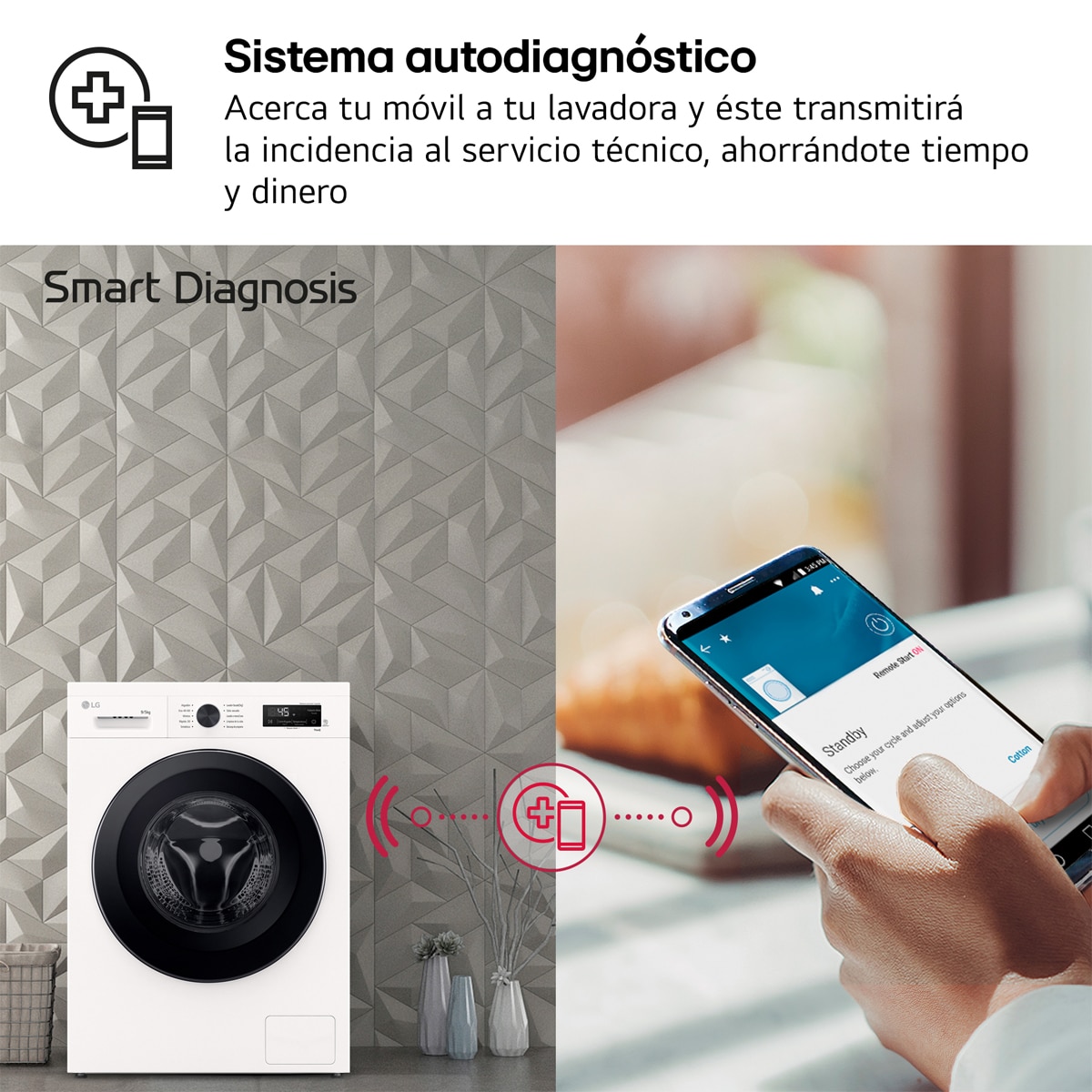 Lavadora secadora LG , 9 Kg lavado,5kg secado / 1400rpm,  InverterDirect Drive, 6 Motion Serie 140 - W4X1095NWK Blanco-9