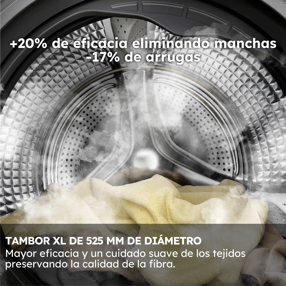 Lavadora secadora Haier 9kg /1400 rpm, Motor Direct Motion, X 7  - HWD90-B14367U-S Blanco-8
