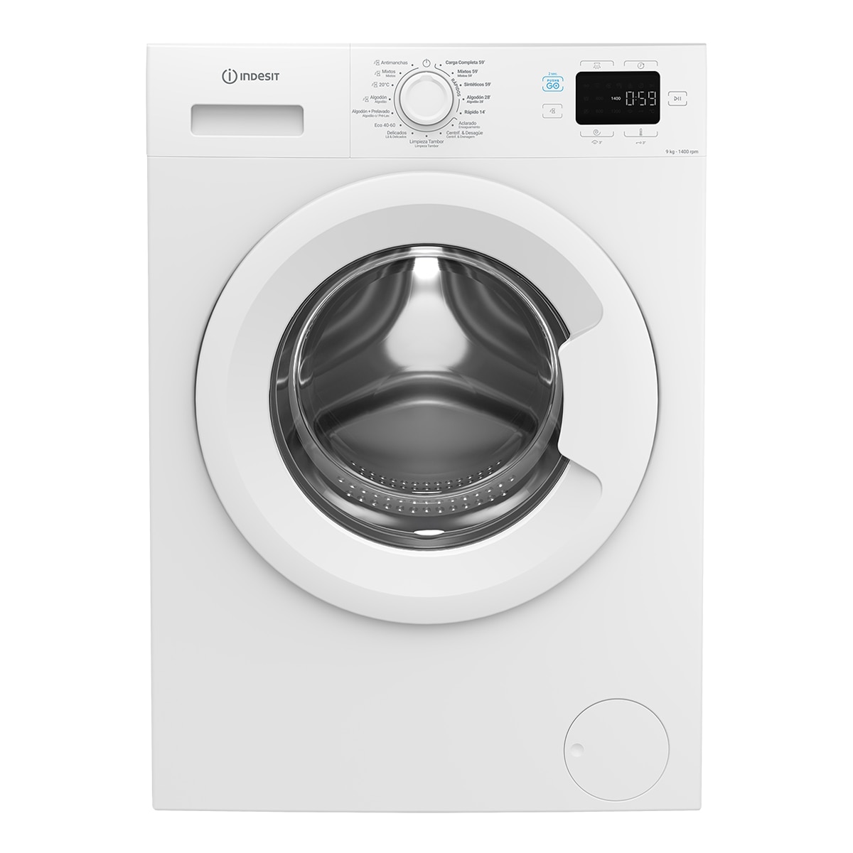 Imagen 0 de Lavadora Indesit 9 kg / 1.400 rpm Push & Go - IP 964
